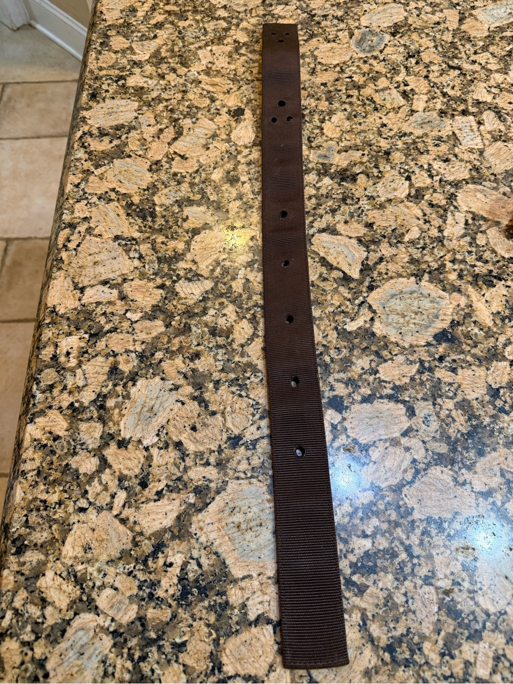 Equestrian item : Western saddle OFF Billet girth Brown Nylon Web Strap